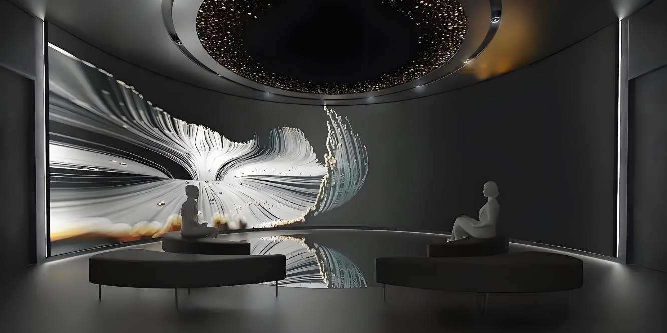 驚艷展廳裝修設計,企業健康科普展廳裝修效果圖