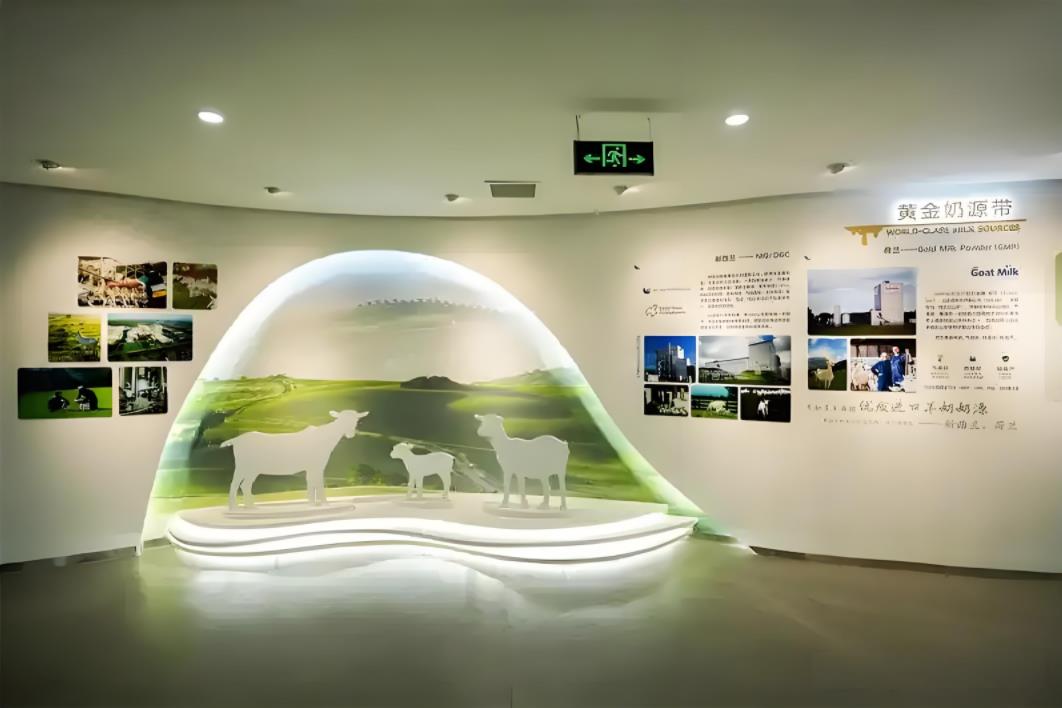 食品行業展廳效果圖-多加多集團企業展廳設計